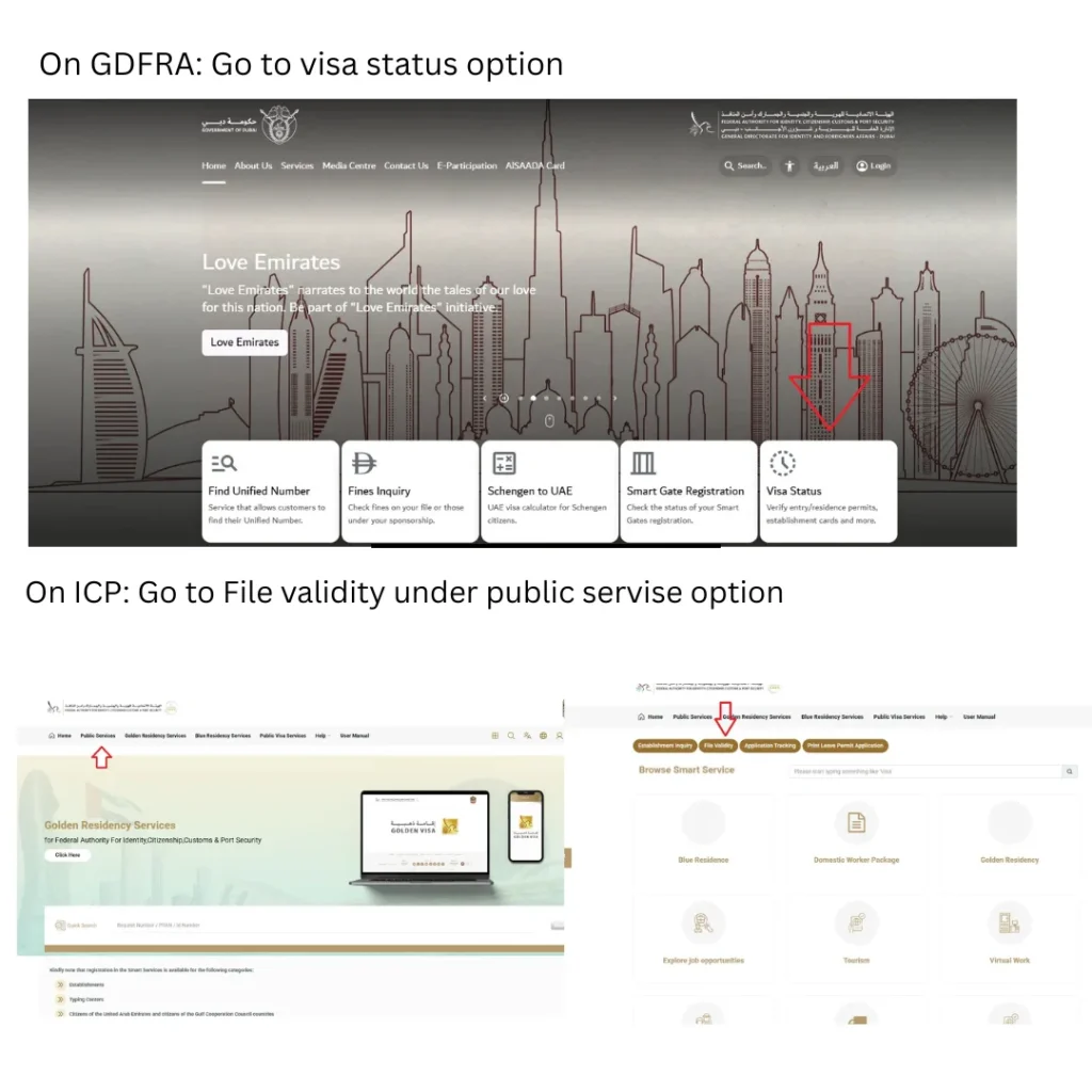 gdfra-visa-status-option-and-icp-file-validity-under-public-services-navigation-steps-to-check-visa-status